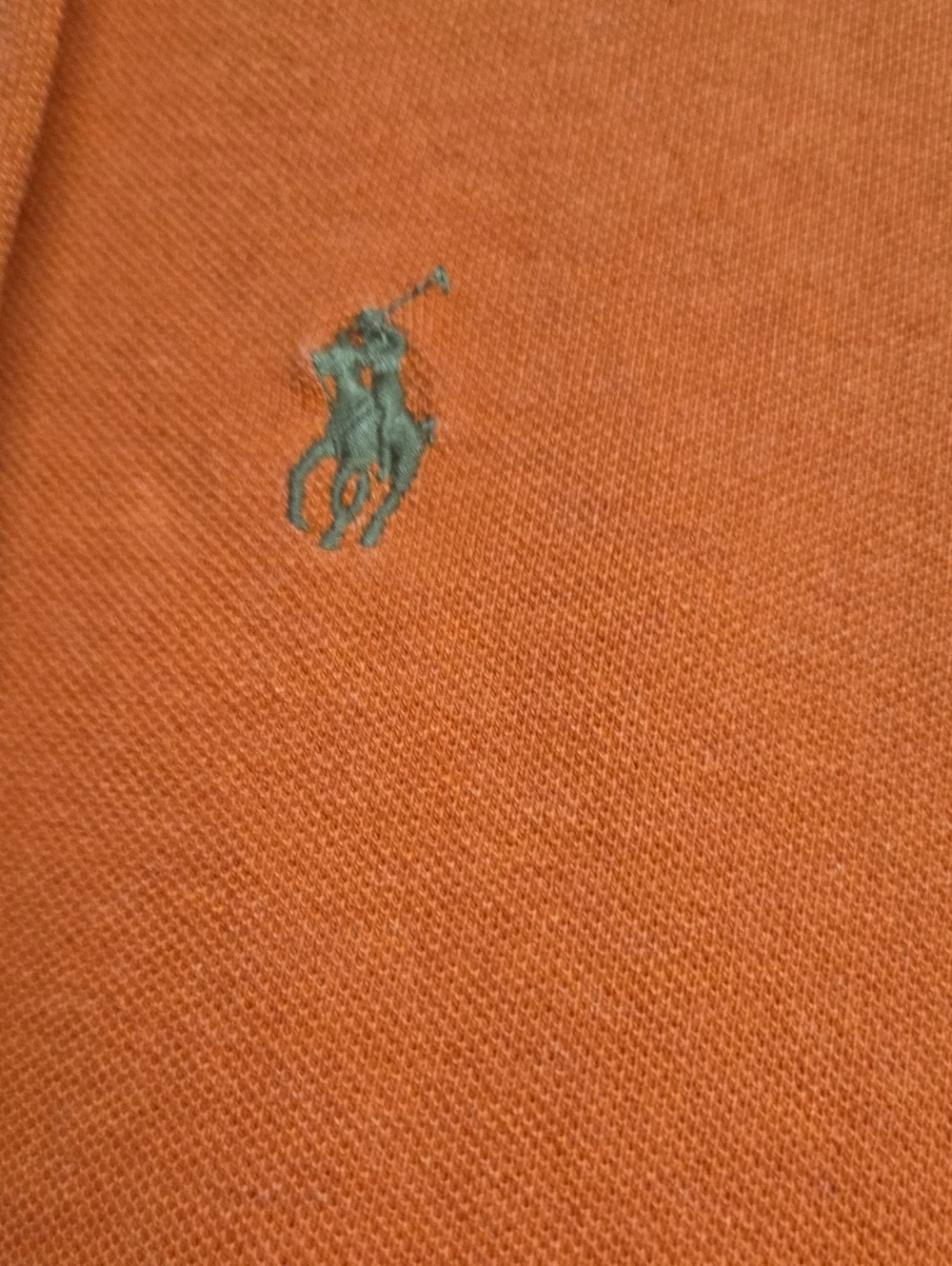 Ralph Lauren Men's Orange Polo with Embroidered Pony